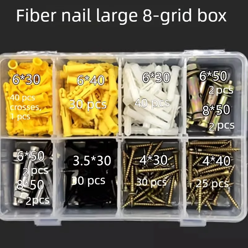 

Self-Tapping Screw Combination Screw Set M3.5-M8 304 Stainless Steel/Carbon Steel Material With Plastic Plug Expansion Bolt Kit