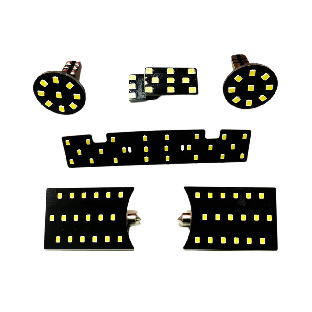 July King Car Reading Lights Compatible with Volkswagen Polo, 6 pcs / set, 6000K LED Indoor Dome Map Light, Super Bright