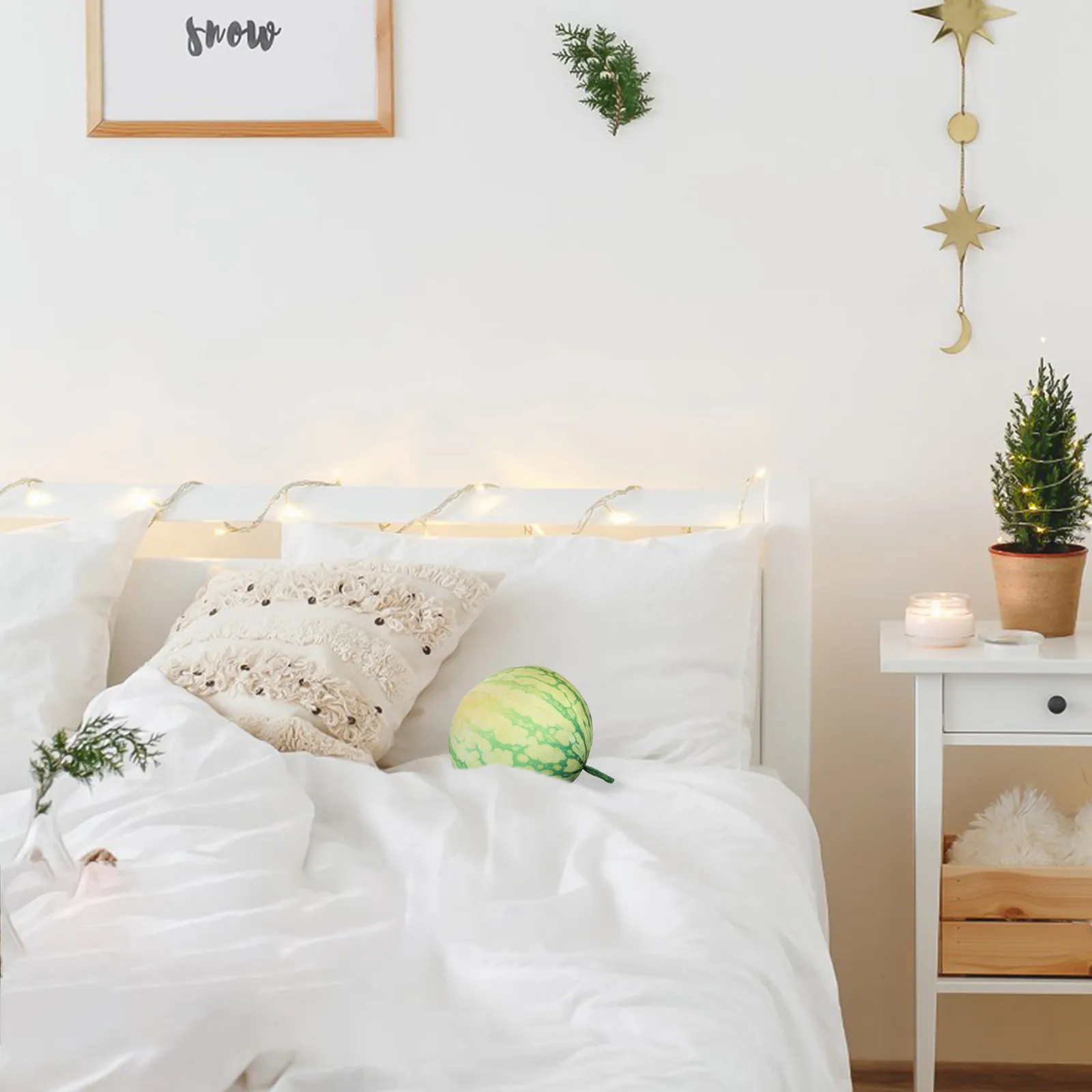 

Мягкая декоративная подушка-игрушка в форме арбуза, имитация фрукта, идеальный подарок на день рождения для детей