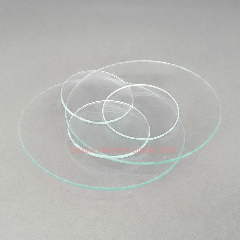 

10 шт., блюдо с лабораторной стеклянной поверхностью, крышка стакана, кристаллизационное блюдо вогнутого испарения 45, 50, 60, 70, 80, 90, 100, 120, 130 150 мм