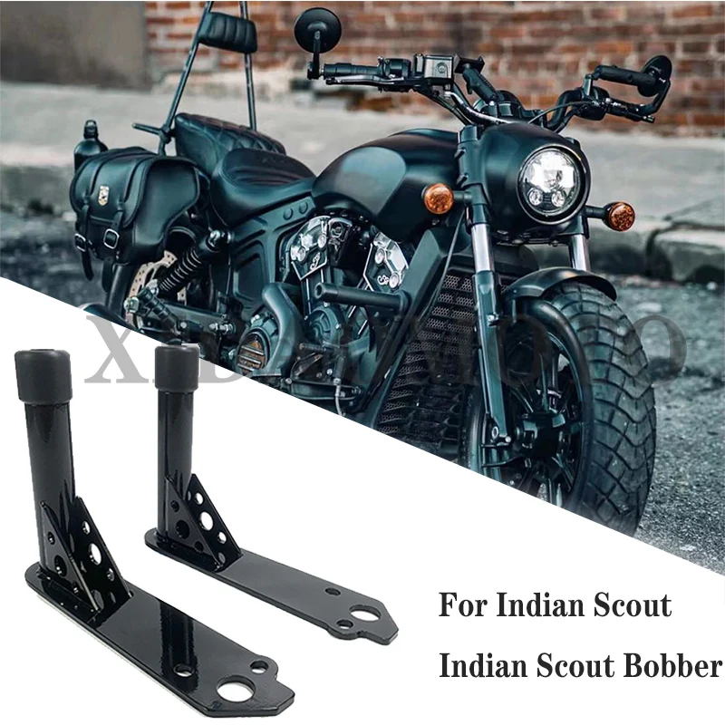 

Rear Highway Bars Black For Motorcycle Indian Scout and Scout Bobber Custom Bars