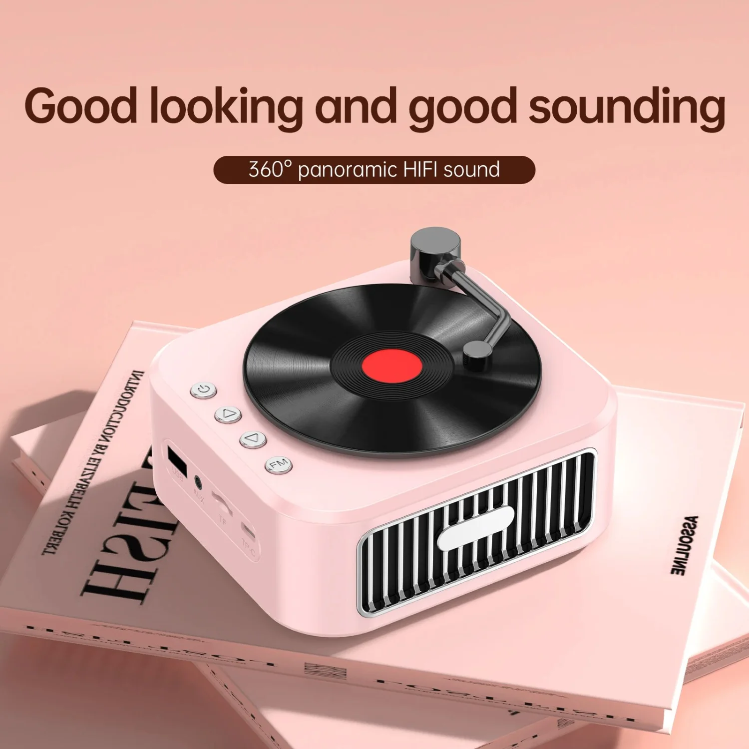 Tiny Smart Cartoon Retro Bluetooth Speaker Subwoofer Portable Doll Small High Sound Quality Overweight Low High-End