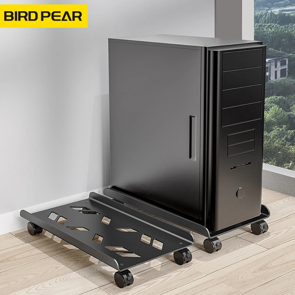 โทรศัพท์มือถือคอมพิวเตอร์ Tower โลหะ Heighten ย้ายคอมพิวเตอร์ CPU ฉนวนกันความร้อนขาตั้งรถเข็น Universal ล้อสำหรับ PC เคสคอมพิวเตอร์