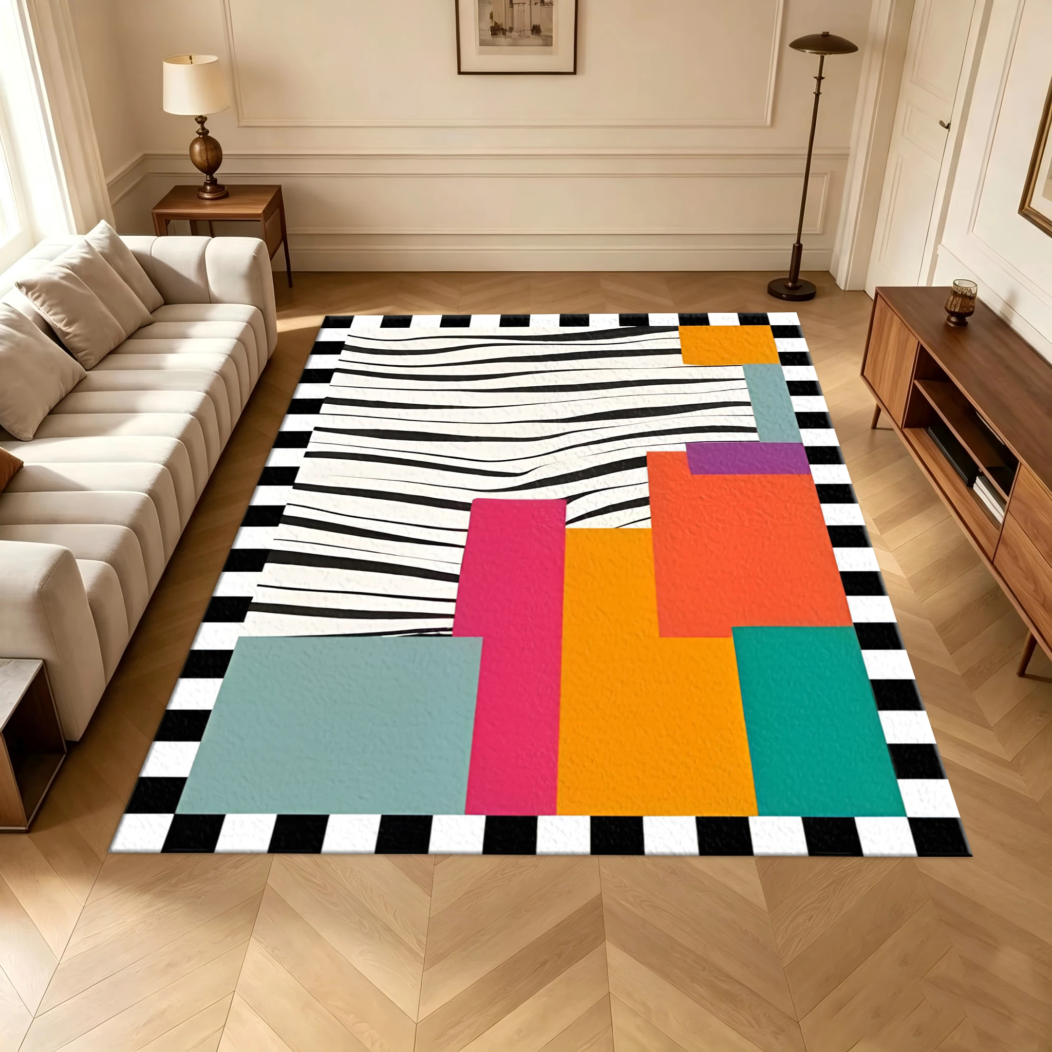 Alfombra Moderna con Estampado - Printed Rug Abstract reseña y precio