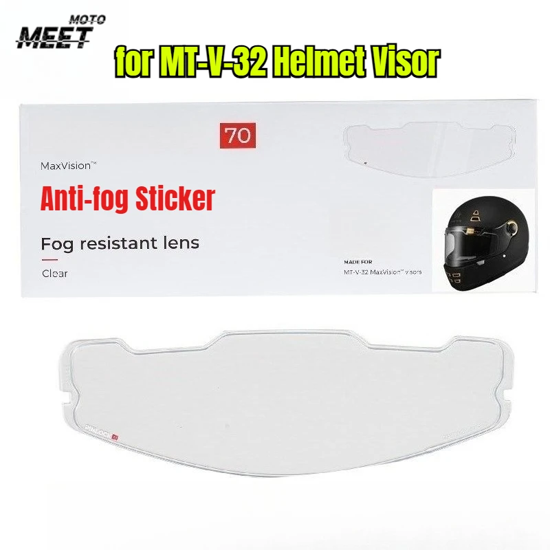 

For MT-V-32 Helmet Visor Film Anti Fog Film Sticker for MT JARAMA HELMET Helmet Accessories Parts Anti-fog