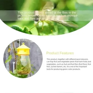 Eşekarısı için bir tuzak, uçmak için araçlar, meyve, plastik, sarı, sırasında ve anti-sinekler, sinekleri öldürmek, meyve toplayıcı, bahçe, böcek, sinekler için tuzak 12-En çok satan, yakalayıcı böcek №2