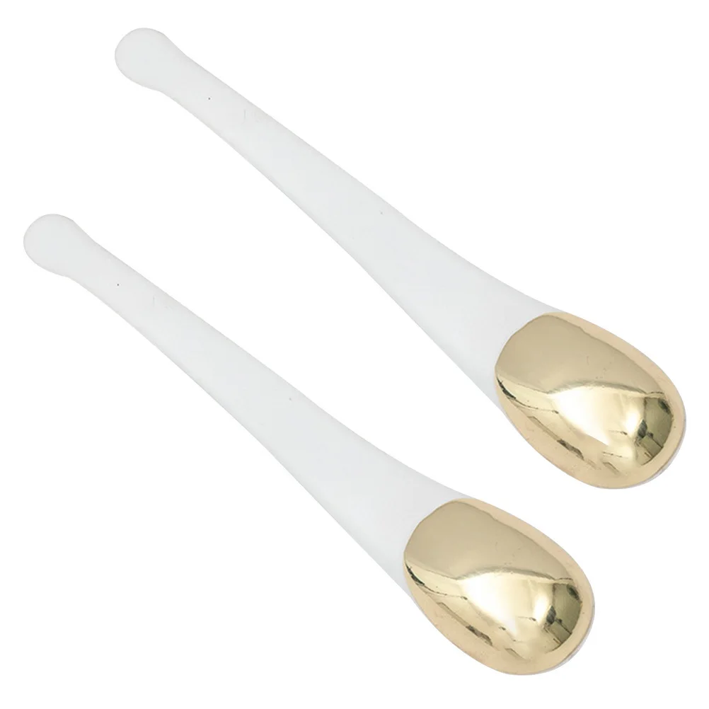 2pcs Eye Cream Metal Face Mask Tool For Facial Massage Skin Care Scoop Eye Massage Spoon Makeup Supply Face Cream Spoon