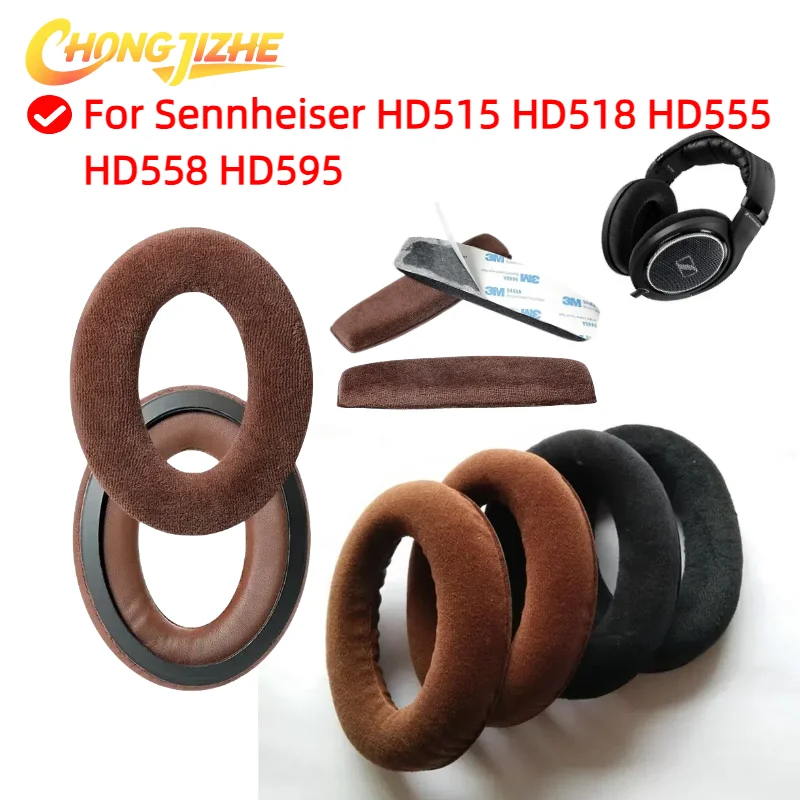 

Replacement Ear Pads or Headband for Sennheiser HD515 HD518 HD555 HD558 HD595 Headphones Ear Cushions Earpads, Ear Cups Earmuffs