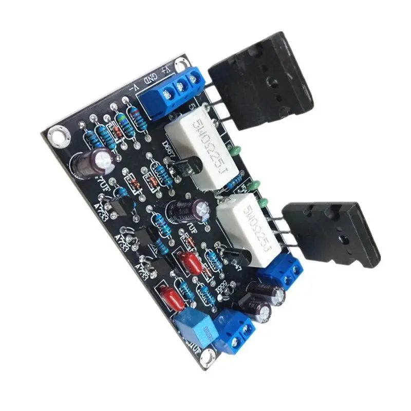 JABS-듀얼 DC35V 100W 2SC5200+ 2SA1943 HIFI 모노 채널 오디오 앰프 보드 스피커 출력 홈 시어터 DIY 프로젝트용