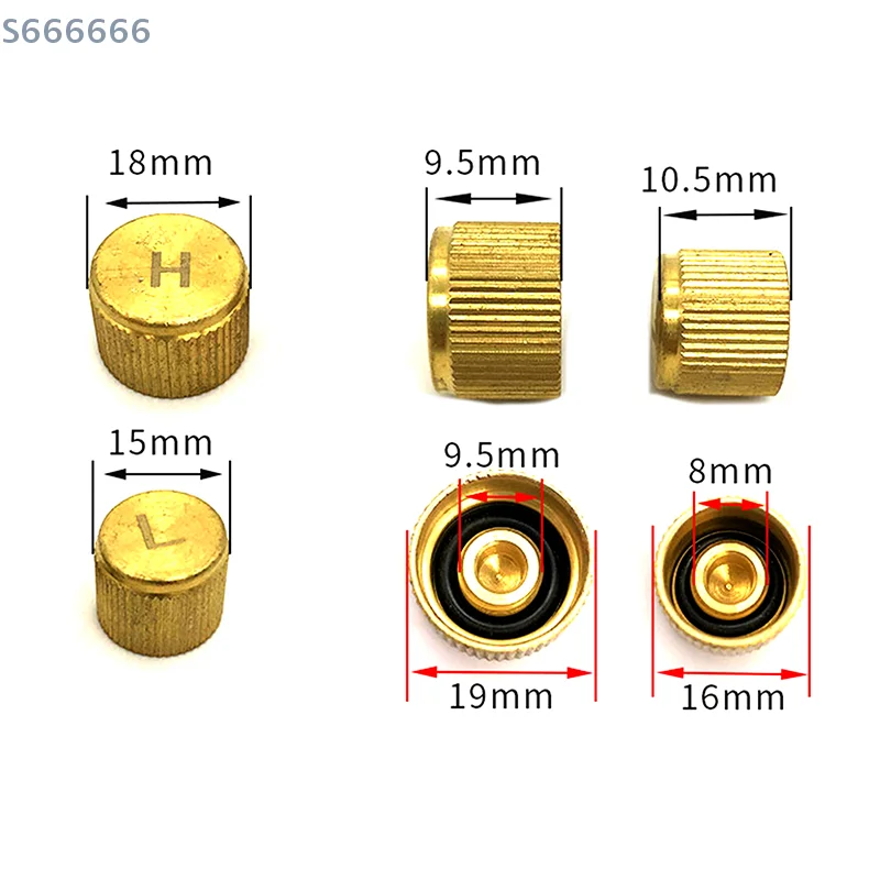 Auto Klimaanlage Kältemittel Staub Abdeckung Ventil Core Kappen High Low Side Port Kappe Auto High Low Druck Kappen Zubehör