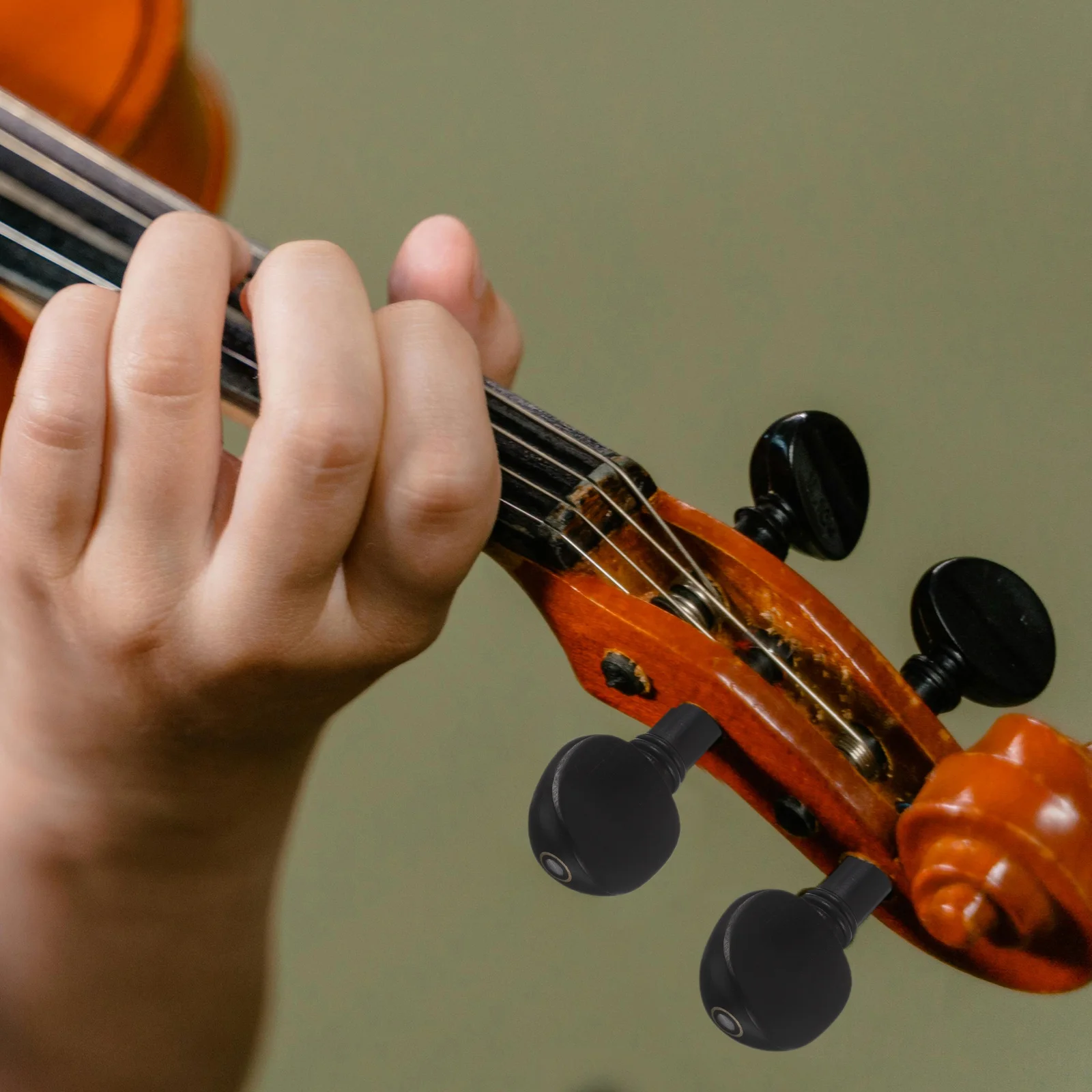 

4 PCS Violin Pegs Bass Tuning Musical Instrument Fiddle Parts Accessories Care Kit Ebony Tuner