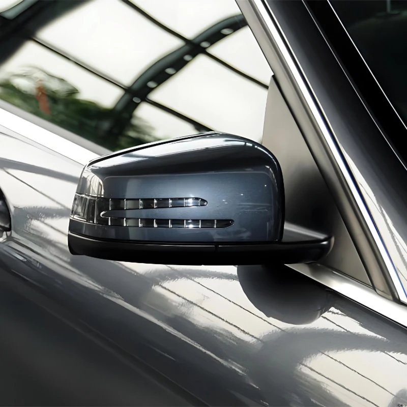 2008-2013 Black Front Window Triangle Trim Mirror Cover Base Holder for Mercedes-Benz W204 C-Class C180 C200 C250 C300 C43 C63