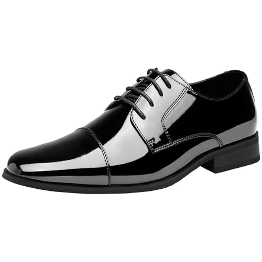 

Jousen Mens Dress Shoes Tuxedo Patent Oxford Classic Comfortable Dress Shoes for Men