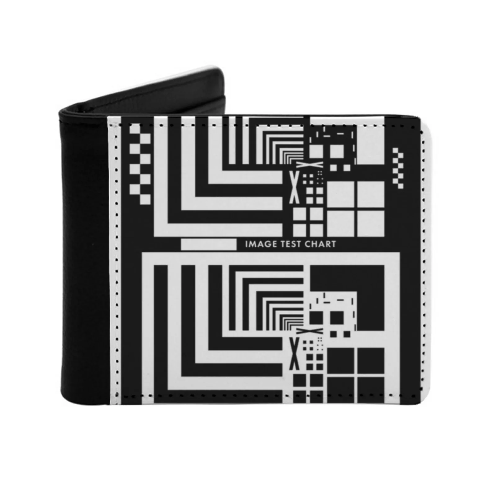 Teestar Resolution Test Light New Men's Wallet Short Fashion Pu Leather Wallet Multi Card Wallet Photographer Retro Lens