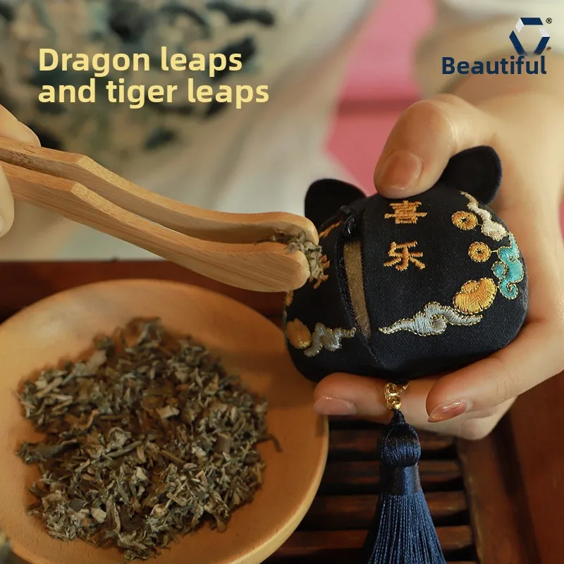 النمط الصيني ثلاثية الأبعاد الكيس المطرزة القديمة نعمة حقيبة الحلي المحمولة قارب التنين مهرجان الكيس هدية تذكارية