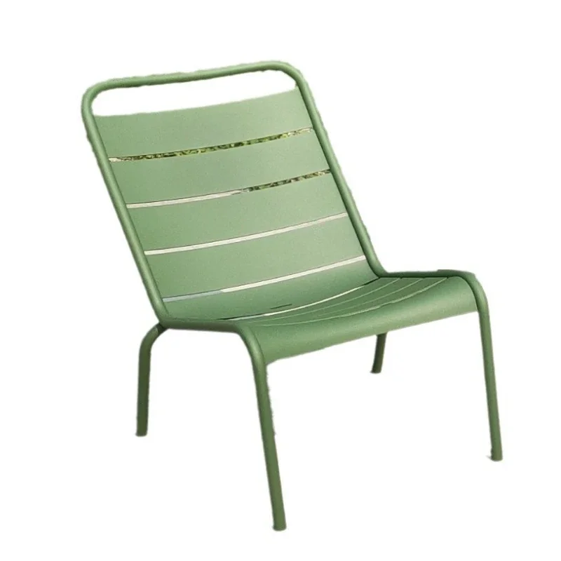 

American retro outdoor leisure chair hotel swimming pool wrought iron outdoor sofa deck chair terrace bed and breakfast outdoor