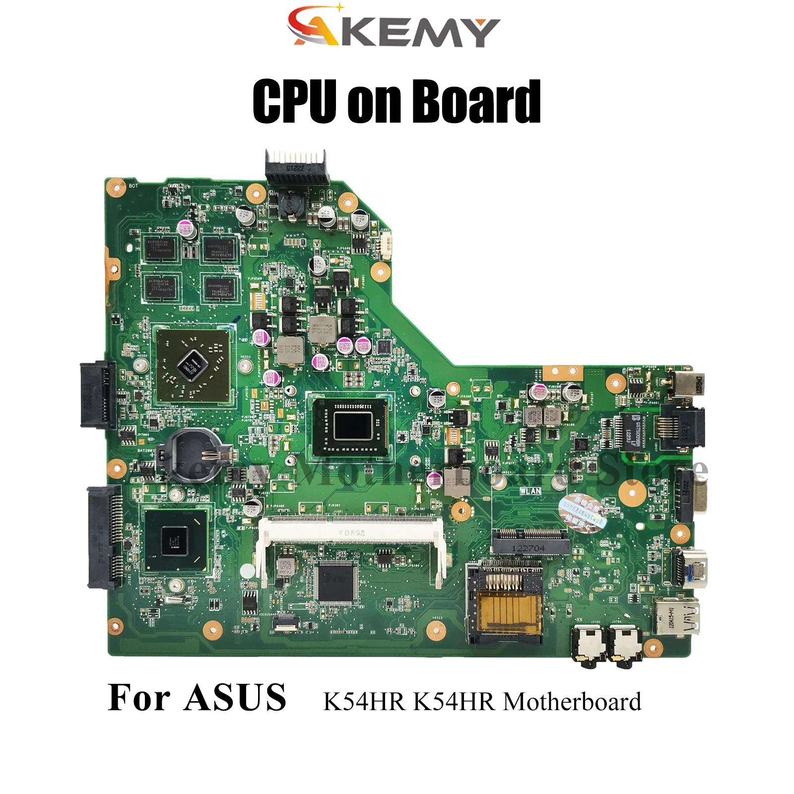 

K54HR Laptop Motherboard For ASUS K54HR K54H Notebook Mainboard With Celeron CPU 100% tests OK fast shipping High quality
