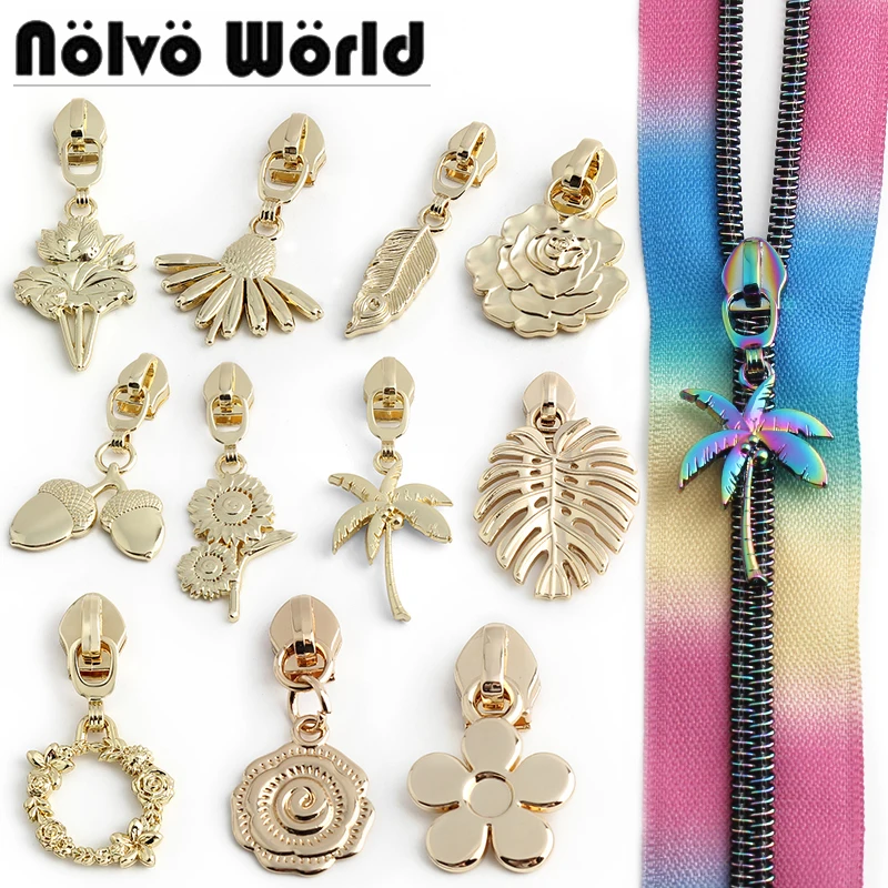 5/10/20 قطعة 5 #   سحاب مزخرف مجتذب المنزلق للمعادن النايلون الراتنج البريدي الملابس حقيبة الأمتعة البريدي رئيس الخياطة المؤلات الملحقات