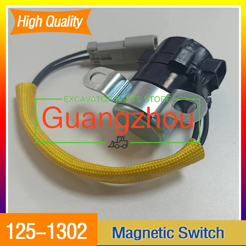 for E320B E320C E320D 1251302 125-1302 Excavator Starter Motor Relay Magnetic Switch Higher Quality Engine Accessories New