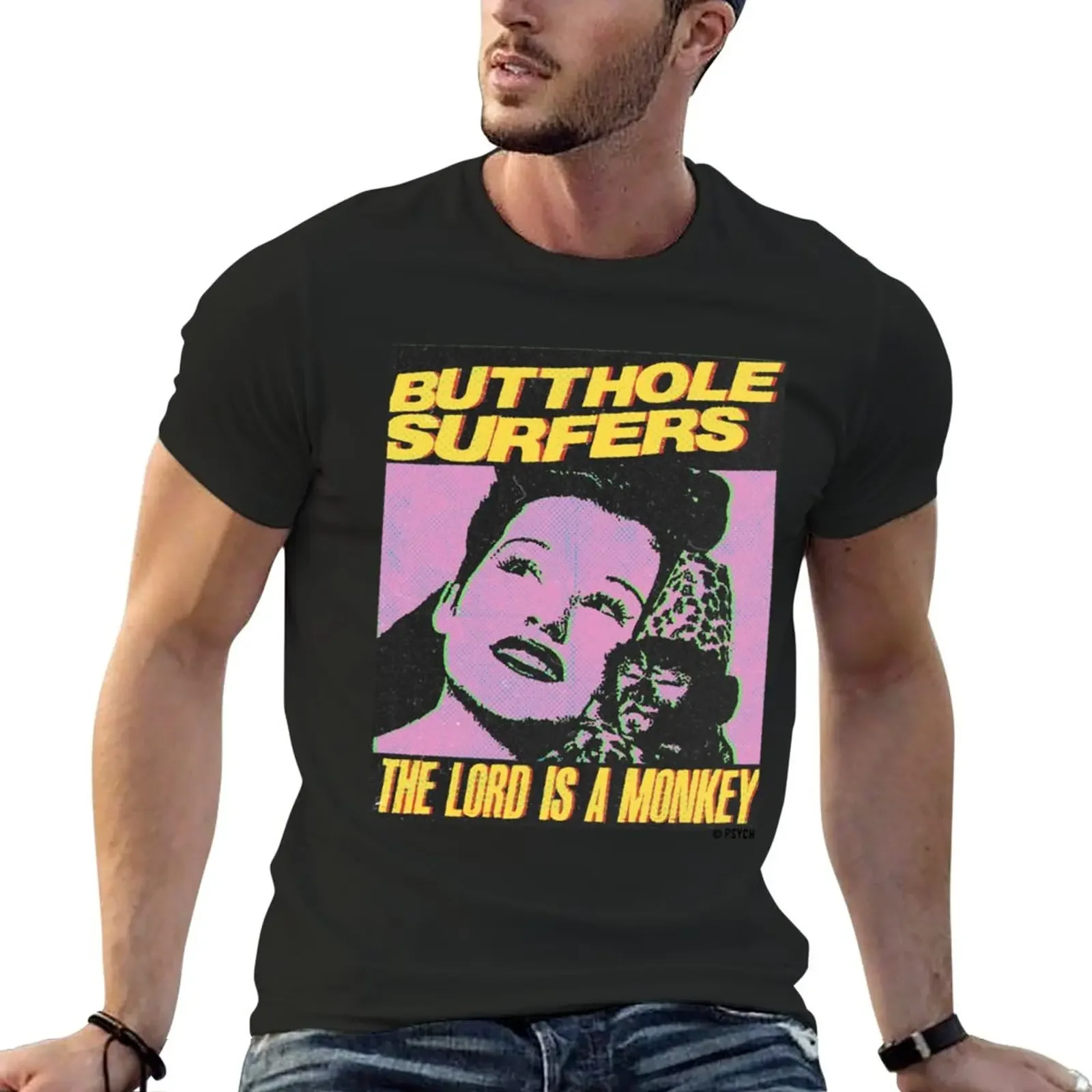 

butthole surfers the losd is a monkey T-Shirt cute clothes vintage clothes big and tall t shirts for men