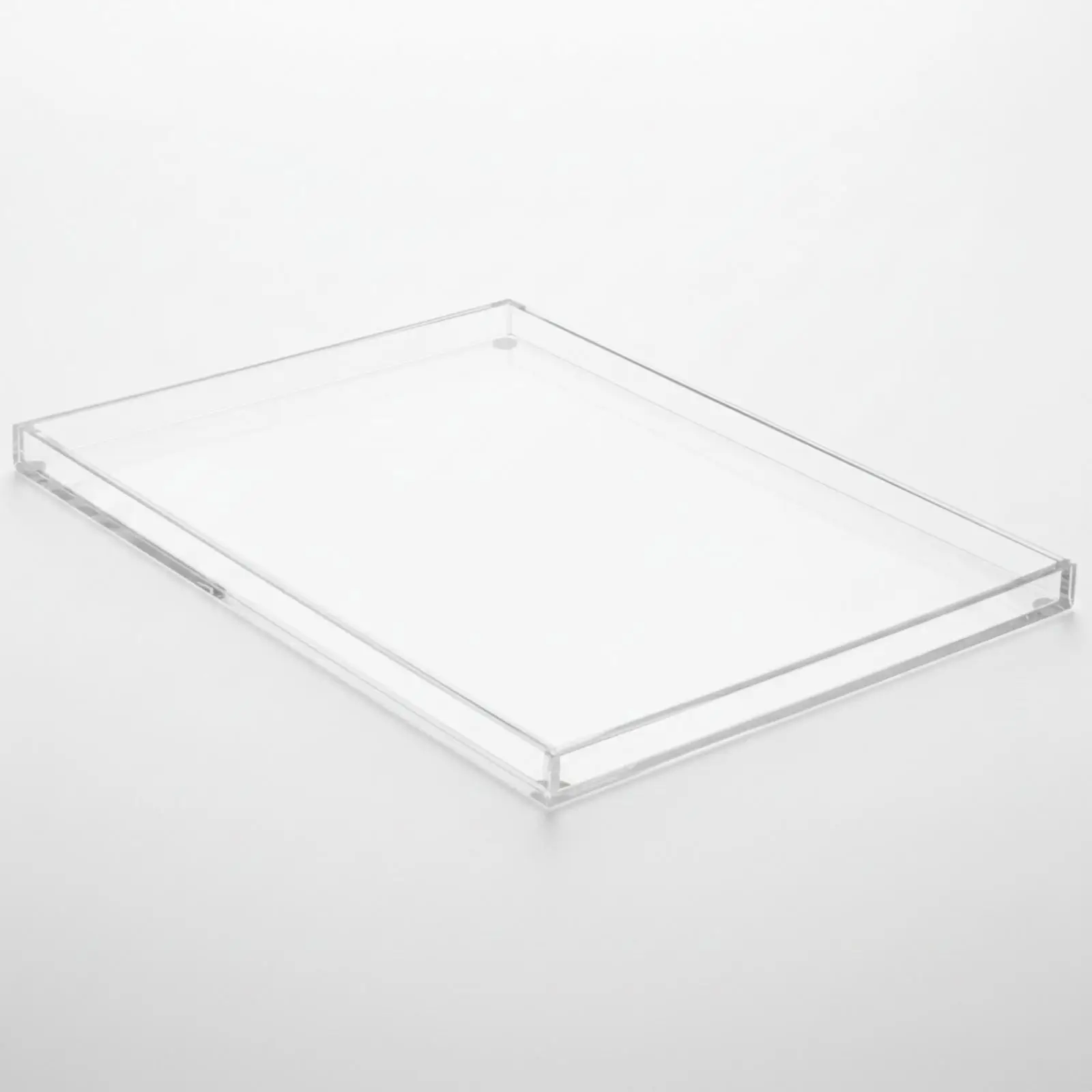 Clear Acrylic Toaster Crumb Tray for Kitchen Countertop Organizer with Anti Slip Base
