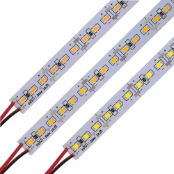10pcs 12v 24v 8cm -50cm Diy Cuttable 2835 LED Hard Strip Rigid Bar 144 leds/m 3000k Nature White 4000k 6000k Cabinet Backlight