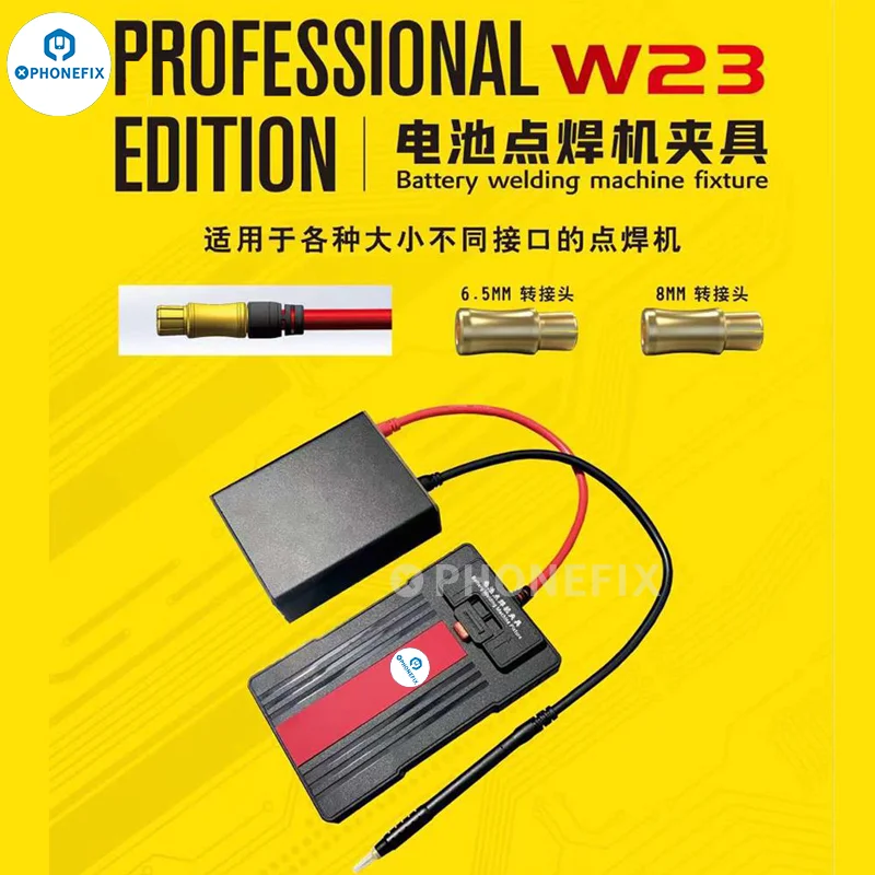 PHONEFIX-W23 Battery Spot Welder, Anti-Static Welding Machine, Fixture Universal para iPhone X-14 Battery Repair, Professional Edition