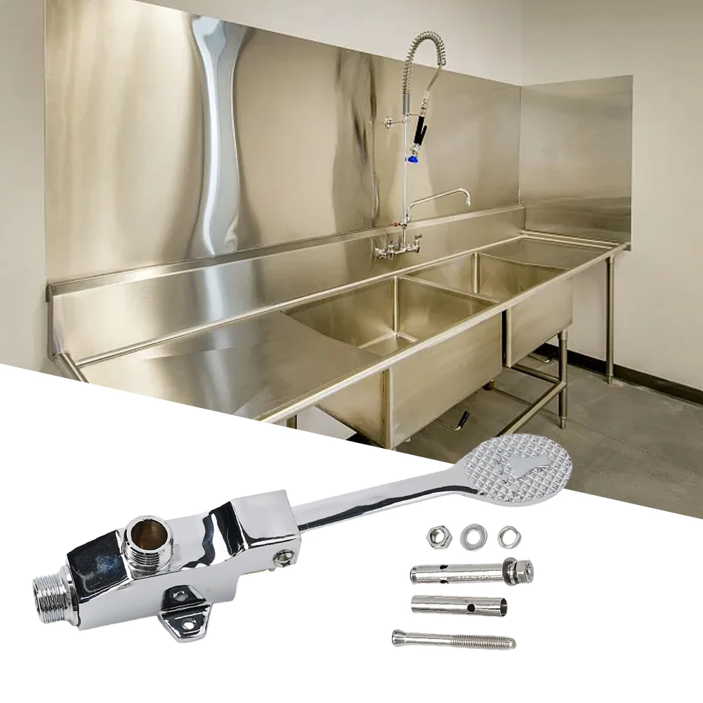 Faucet pé-operado para o escritório da escola do hospital, válvula do interruptor, torneira de substituição, único frio, alta qualidade