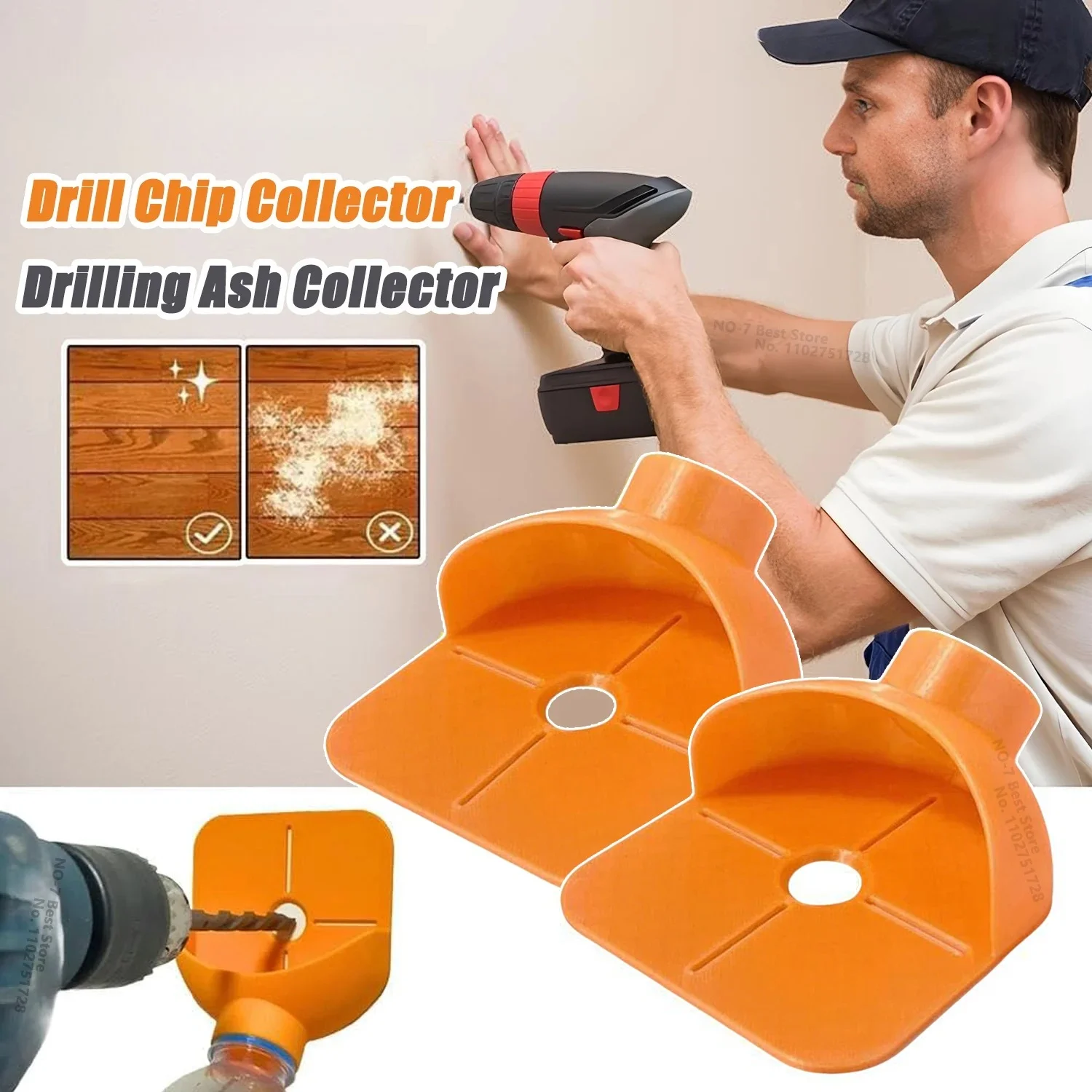 

Multifunctional drill cuttings collector an efficient dust collection devicefordrilling water bottle version dust storage wonder