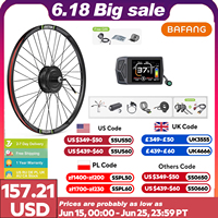 Bafang 48V 500W Front Rear Hub Motor Brushless Gear Bicycle Electric Bike Conversion Kit 20-29 Inch 700C Wheel Drive Engine