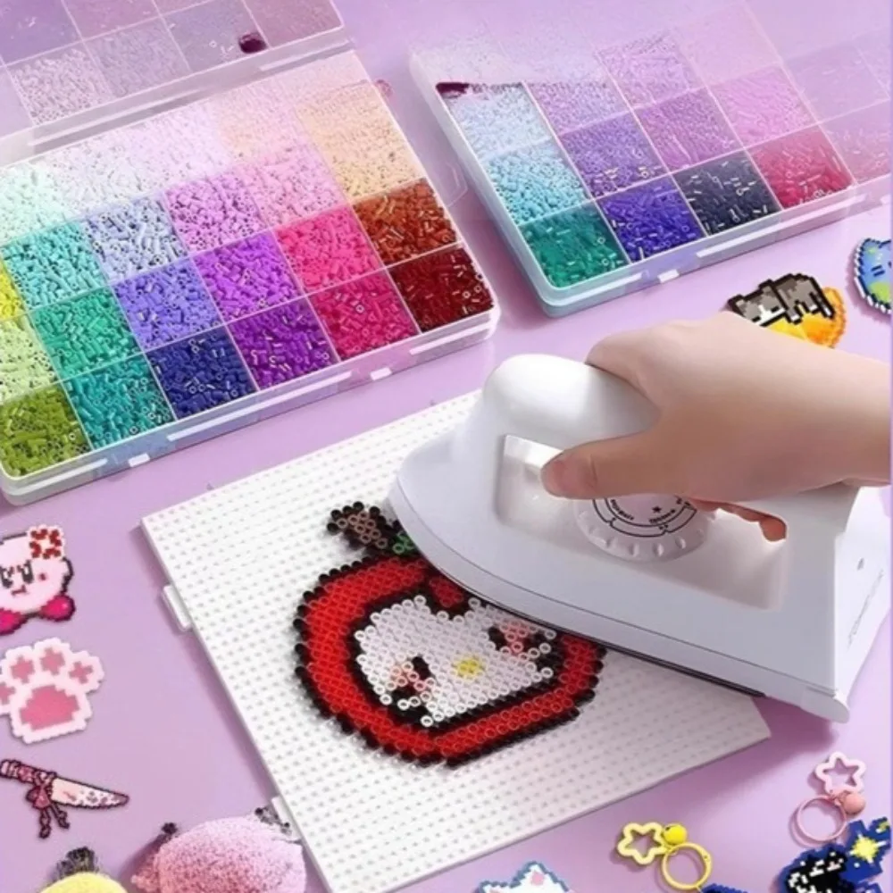 24/48/72 kolory Koraliki Hama 2.6mm Puzzle Perlen Koraliki Żelazne DIY Perler Fuse Bead Zabawki Edukacyjne Rozwijające Inteligencję Koraliki Termiczne do Mozaiki