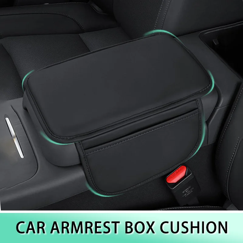 PU Leather Car Central Control Countertop Support Pad Armrest Box Pad with Bag for Audi A3 A4 A1 A6 B8 C6 Q6 8P Q3 Sline A5 A7