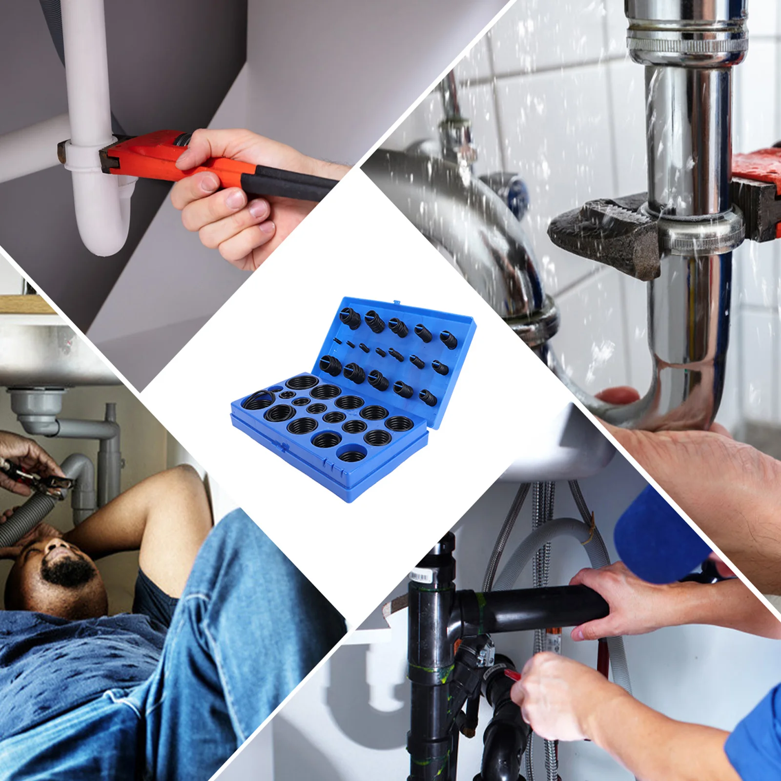 

419pcs Rubber Ring Assortment Kit 32 Metric Sizes Heavy Duty Case Pliable Thick Wall For Plumbing Machinery Hydraulic Seals