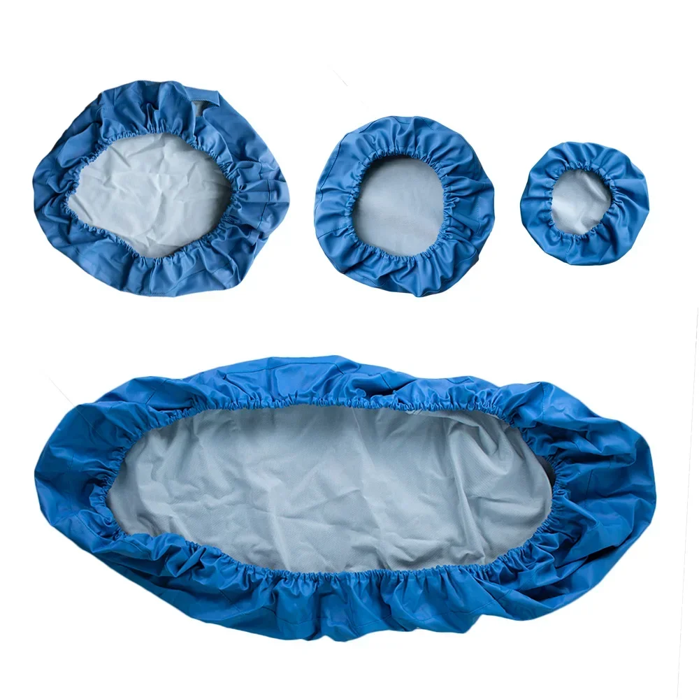 Unidad de cubierta de silla Dental de cuero PU, cubierta protectora elástica e impermeable, almohadillas para los pies, 4 unidades por juego