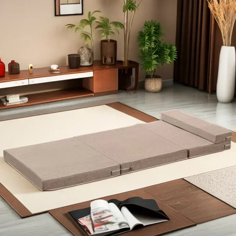 Single Memory Foam Folding Mattresses Soft Lazy Tatami Yoga Mat for Sleeping on The Floor Office Workers Lunch Break Portable