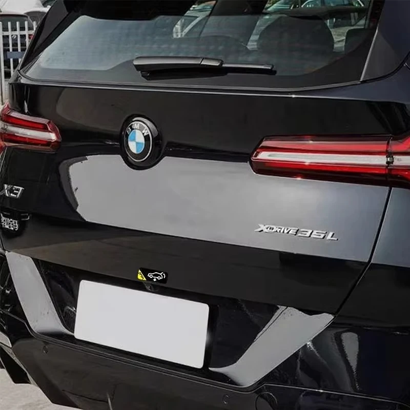 Personalized Automatic Trunk Opening Prompt Waterproof Vinyl Stickers Decals For EV Car Body Surface Personalized Exterior Decor