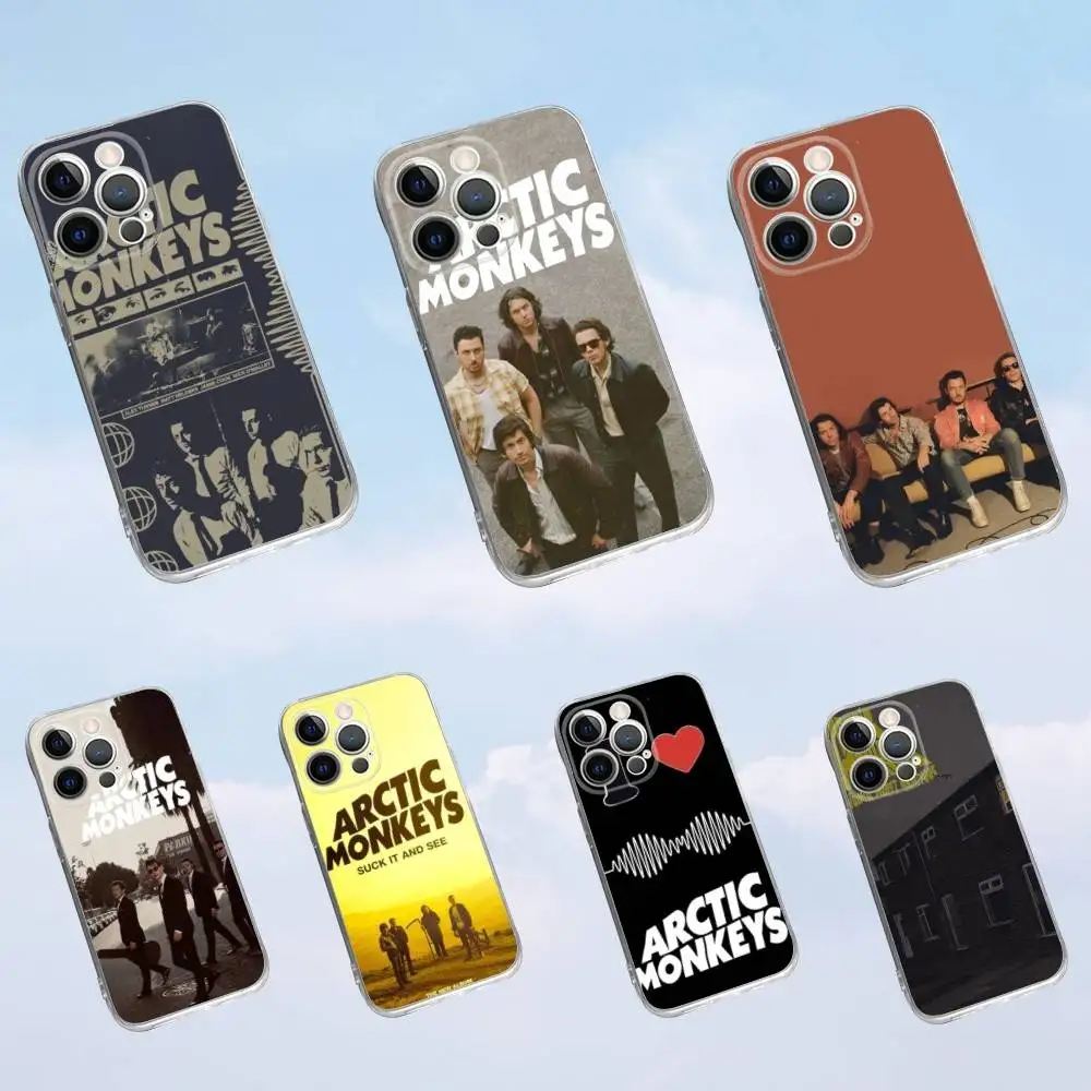 

Epc Arctic Monkeys Rock Band Phone Case For iPhone 16,15,14,13,12,11 Pro,Max,Plus,X,XS,XR,SE,Mini Transparent Silicone Soft
