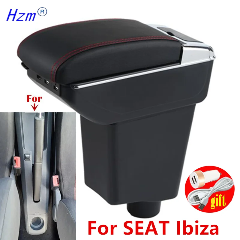 Für SEAT Ibiza III armlehne box Für Seat Ibiza 6j Ibiza 6L Auto Armlehne Lagerung Box innen Gewidmet Retrofit Auto zubehör