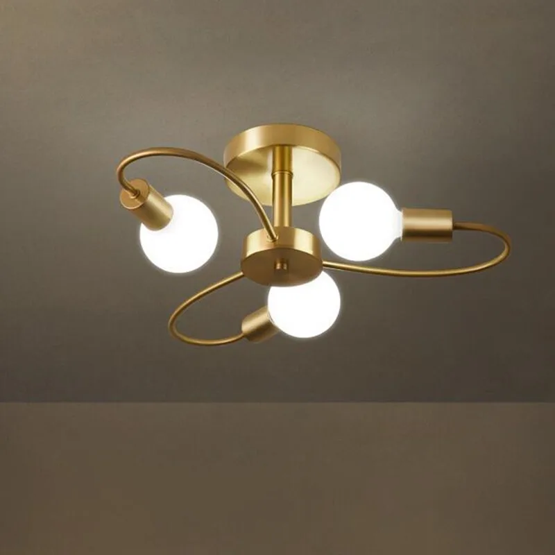 

Retro 3 6 8 Heads Ceiling Light Chandelier Fixtures Home Appliance Indoor Gold Interior Decoration Bedroom Lamp Official-website