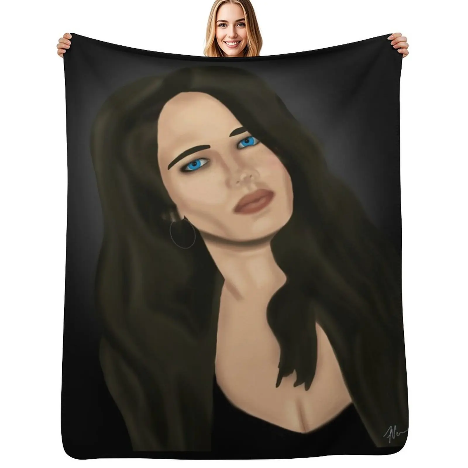 

Eva Throw Blanket Stylish Decor Blanket Gift for Friends Roommate