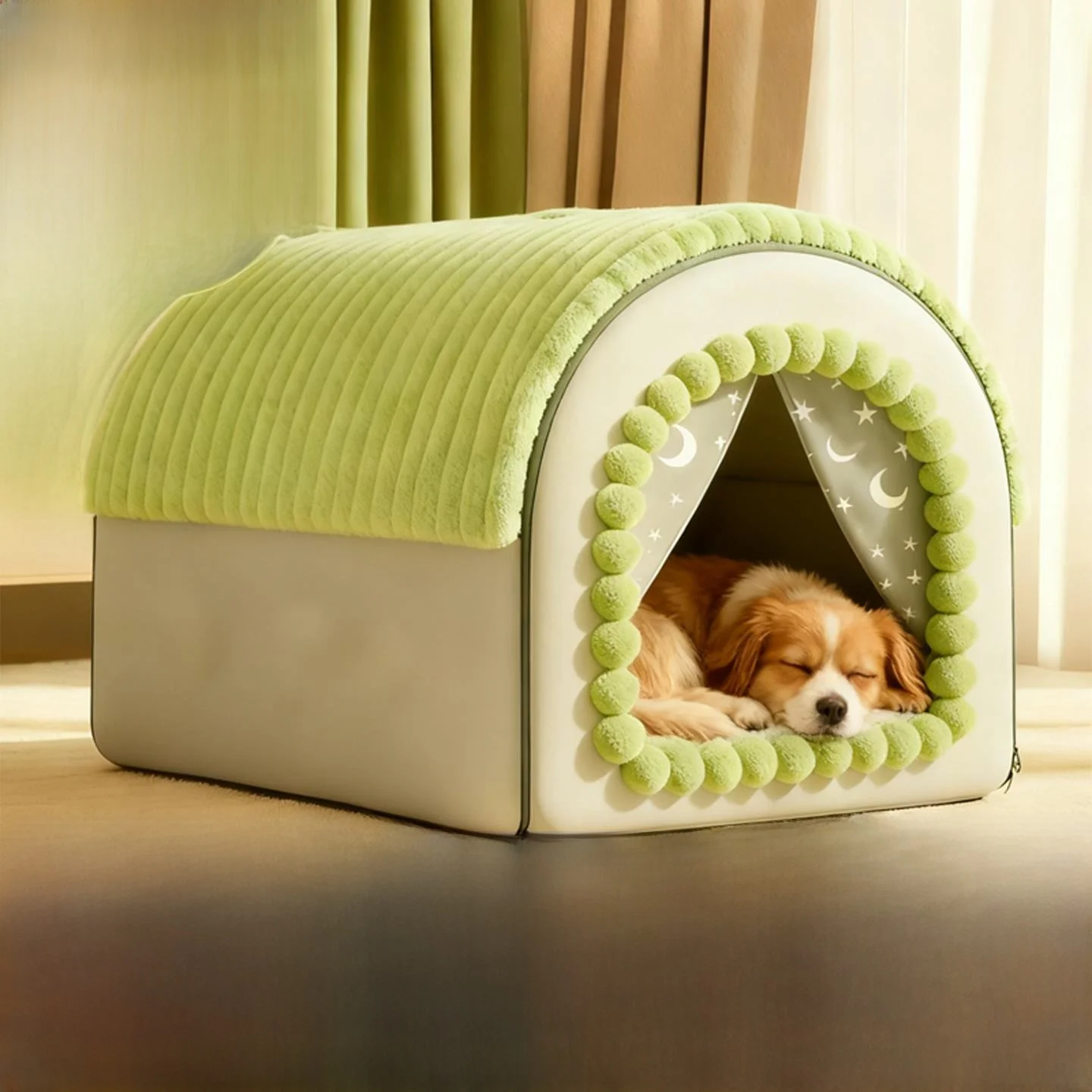 

Warmth Retention Dog House Winter f Enclosed Secure Enclosure Pet Dog House Four Season Universal Closed Design Se Feel