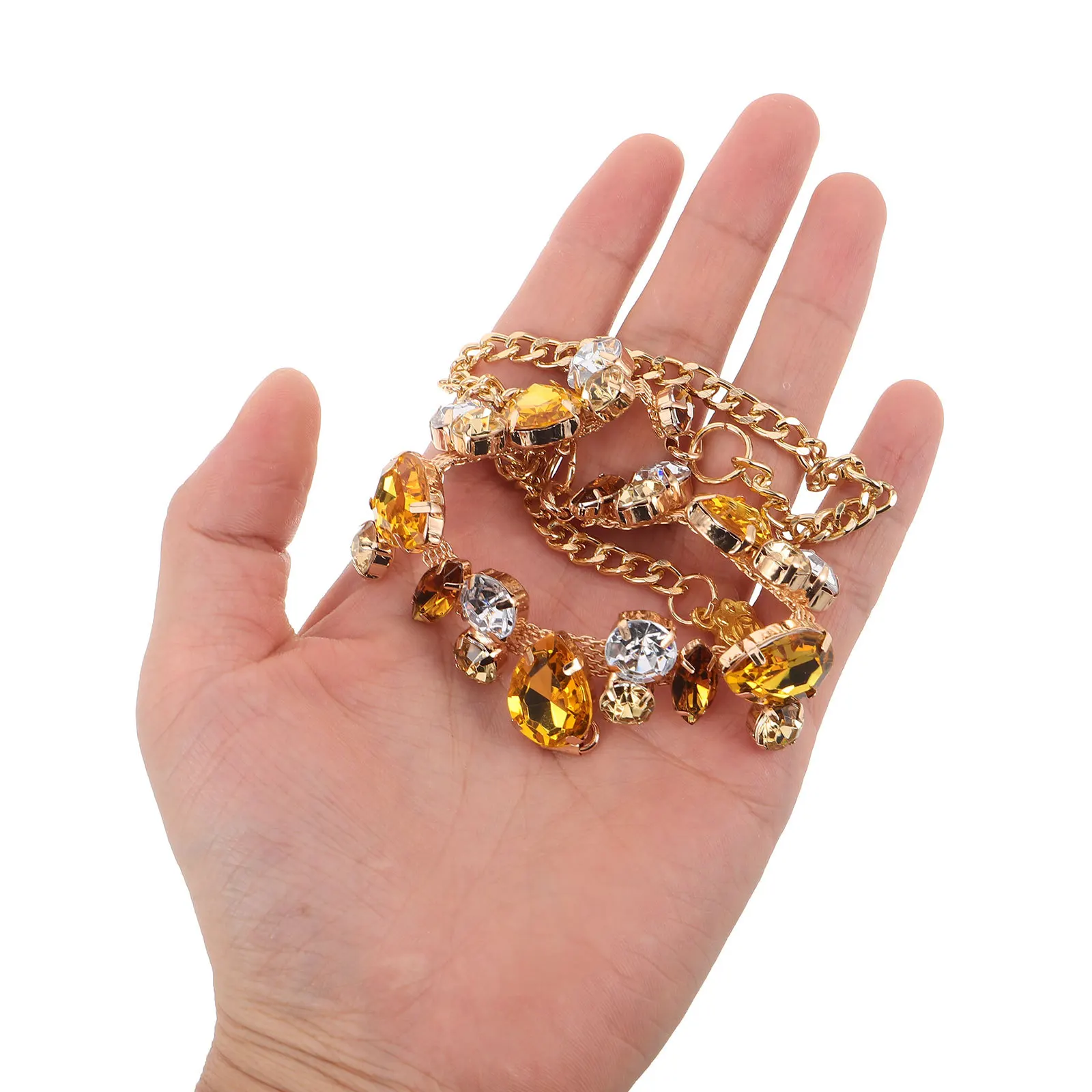 

Pet Necklace for Cats Dogs: Adjustable Sparkling Cat Chain Necklace with Rhinestones Decorative Jewelry for Small Medium Pets