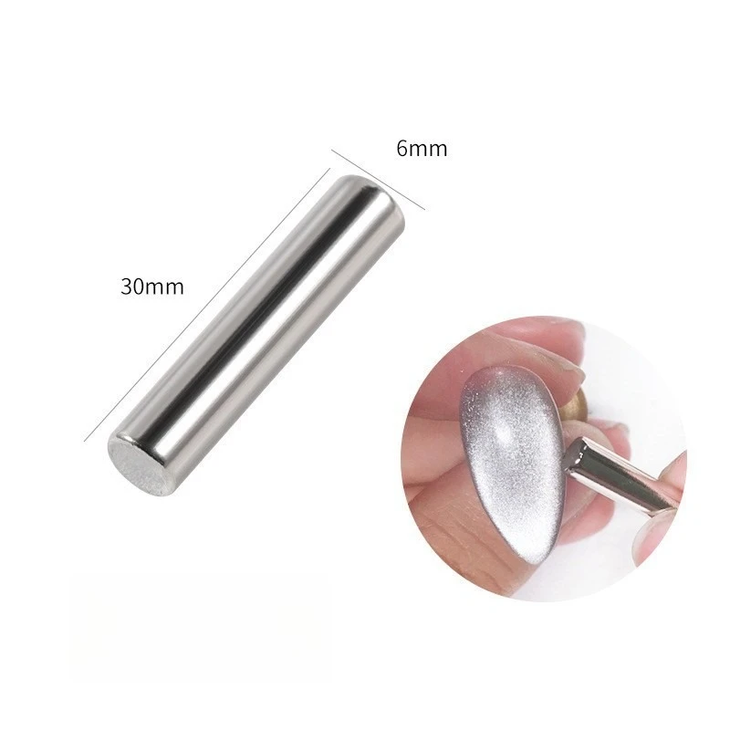 Cylinder Cat-catching Nail Art Special Tool Strong Magnet Thick Magnet Bar Powerful Magnet Hand Worn Nail Magnet