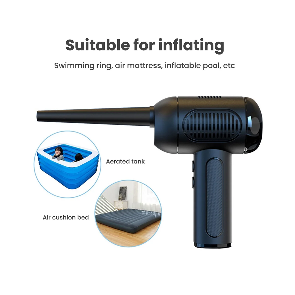 منظف لوحة المفاتيح المنفضة بالهواء المضغوط بدون منفاخ هواء كهربائي معلب للمكتب، منظف منزلي لاسلكي قابل لإعادة الشحن - ABLM #3