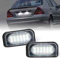 2Pcs For Benz C-Class W203 Sedan SL-Class R230 CLK-Class W209 C209 A209 Chrysler Crossfire White LED Number License Plate Light