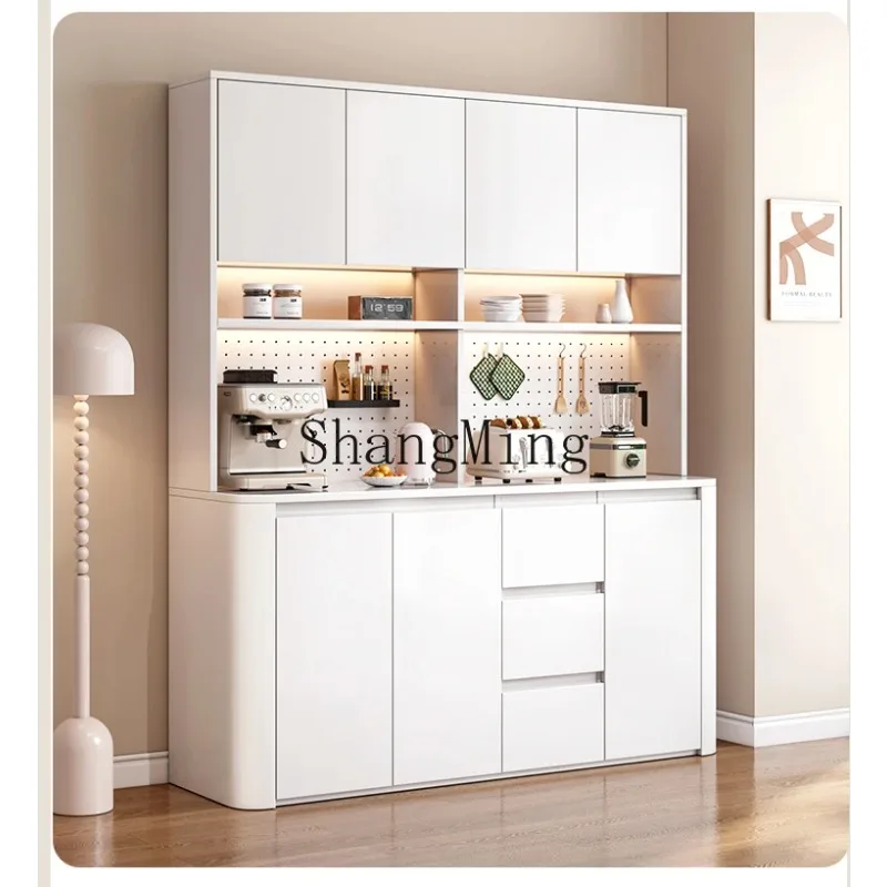 

CL Living Room Wall-Mounted Integrated Dining Room Tea Cream Wind Hole Board Storage Rack Home Storage Cabinet