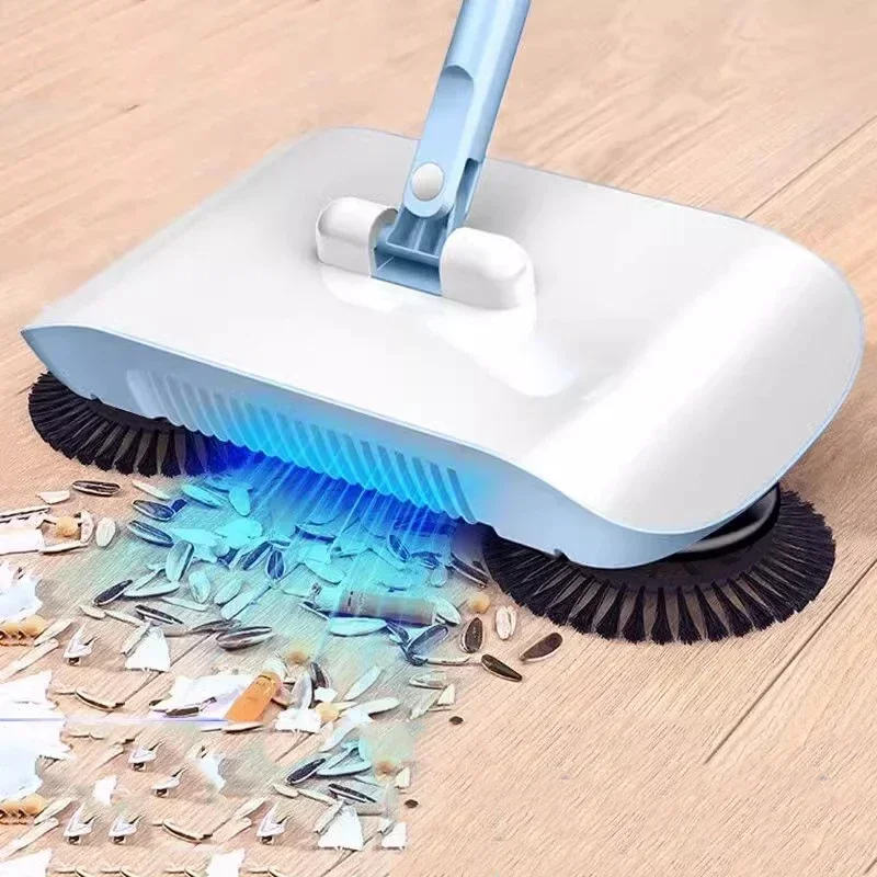 Broom and Mop 2-in-1 Sweeper Floor Cleaning Dustpan Robot Household Hand Push Magic Cleaner Broom Kitchen Cleaning Tools Sweeper