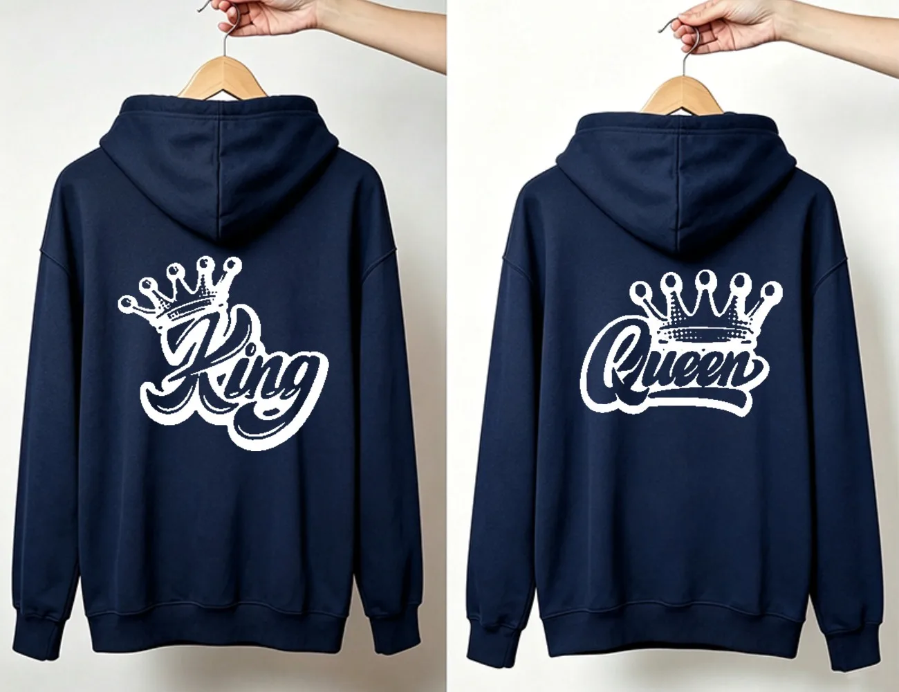 Camiseta para Casais com Estampa de Coroa de Rei e Rainha, Camiseta Feminina Harajuku, Camiseta de Casal com Coroa, Roupas de Verão Femininas