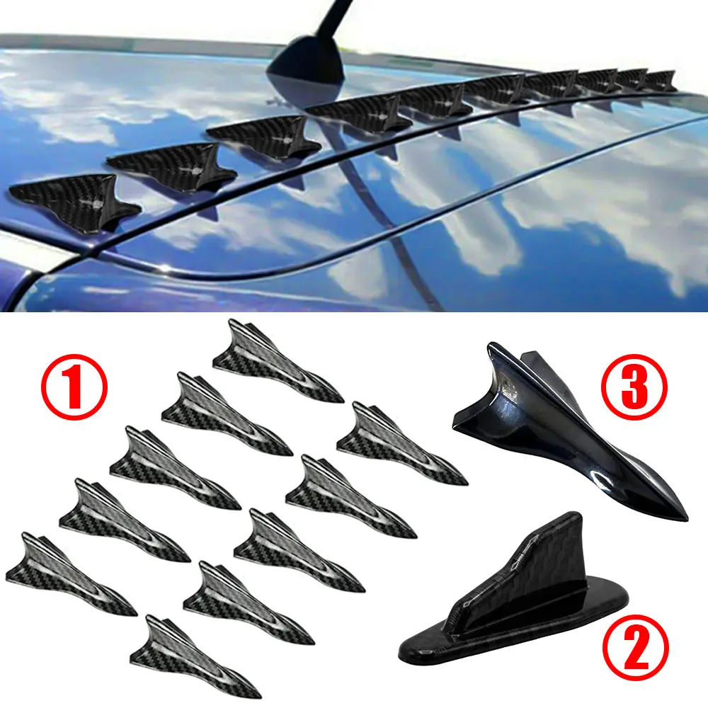 

Car Roof Shark Fin Style Diffuser Spoiler For BMW W211 W204 E36 E46 E92 Accessories Audi A3 Passat B8 Tesla Model Y 2023