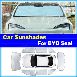 For BYD Seal 2023 2024 Car Sunshades UV Protection Curtain Sun Shade Visor Front Windshield Cover Protect Privacy Accessories